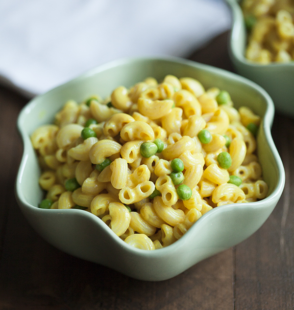 Easiest Mac and Cheese Plus Peas