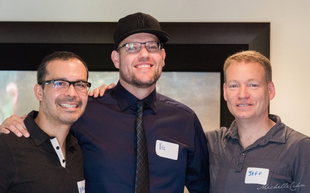 Pictured Left to Right: Andrew Rodriguez, VO Director of Outreach, Vic Sjodin, and Jeff Hoffman