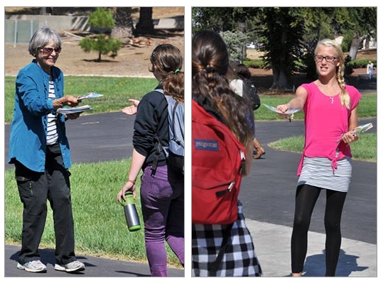 Lois Barber and Brooke Andris at Cuesta College