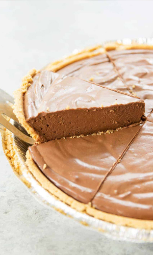 No Bake Vegan Chocolate Peanut Butter Pie