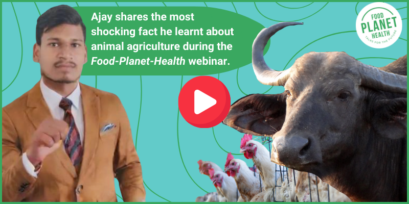 YouTube thumbnail for Food-Planet-Health Awareness Program testimonial by Ajay Kushwaha.