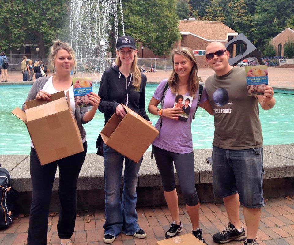 Kate St. John, Cat Liguori, Heather Bolint, and Aaron Ross at WWU