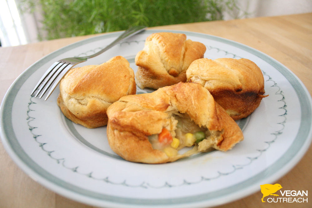 Crescent Roll Pot Pies by Vegan Outreach