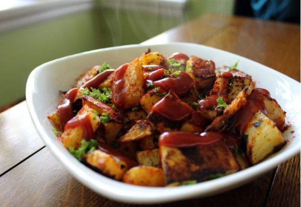 Ketchup Baked Home Fries