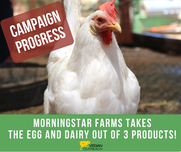 Campaign Progress - Morningstar Farms takes the egg and dairy out of 3 products