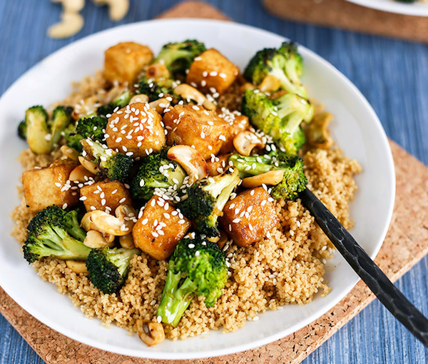 garlicky cashew broccoli and tofu stir-fry