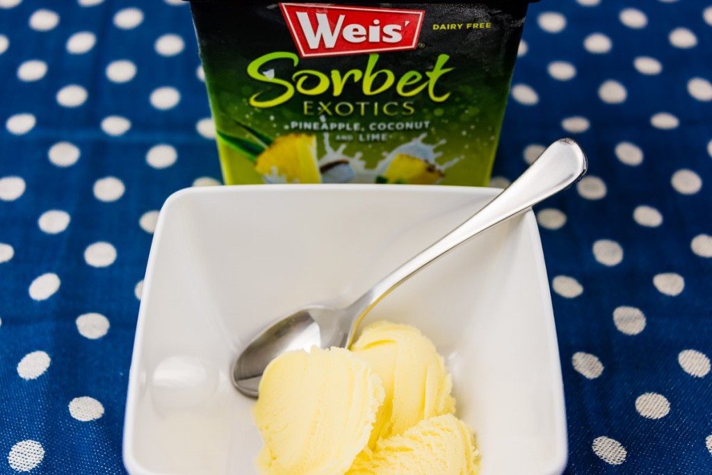 Weis' pineapple coconut lime sorbet